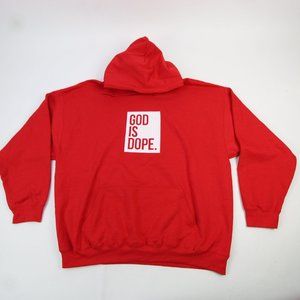 Red God Is Dope Hoodie